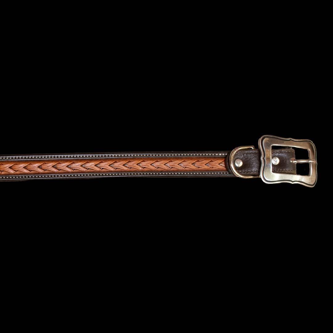 Check Lace Dog Collar