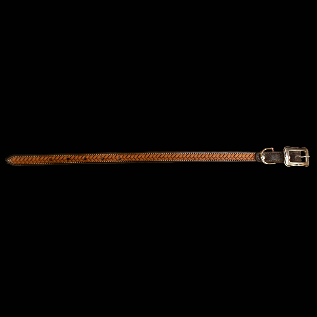 Weave Tooled Dog Collar