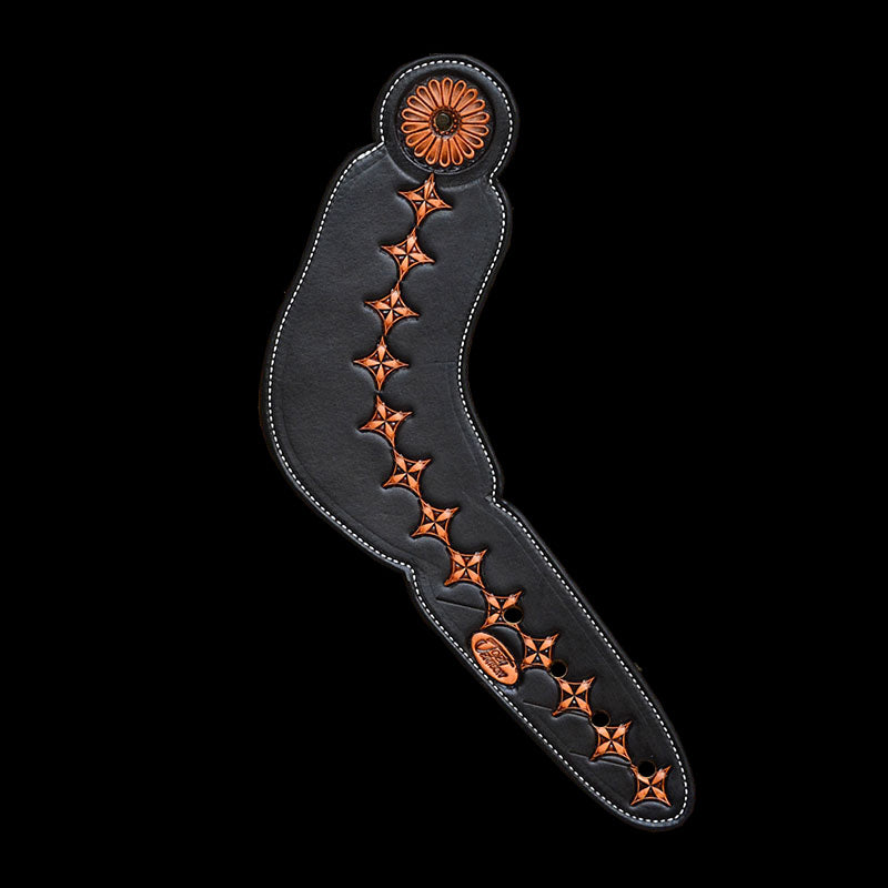 BUCKLELESS DOUBLE CROSS SOLITAIRE SPUR STRAP