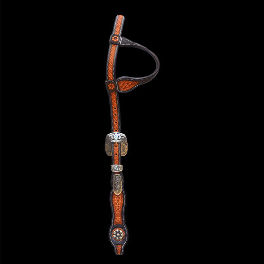 Double Cross Headstall w/Mincer buckles