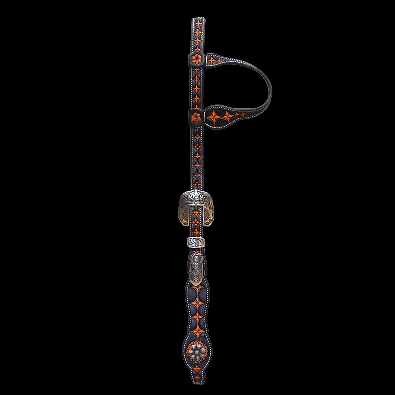 Double Cross Solitaire One Ear Headstall