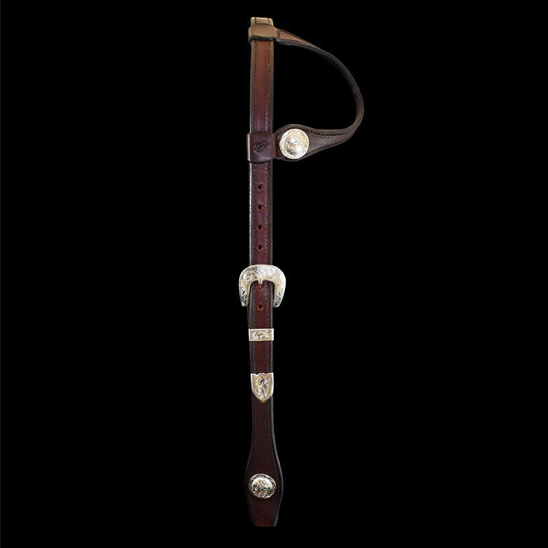 Bordeaux Headstall w/Concho on earpiece
