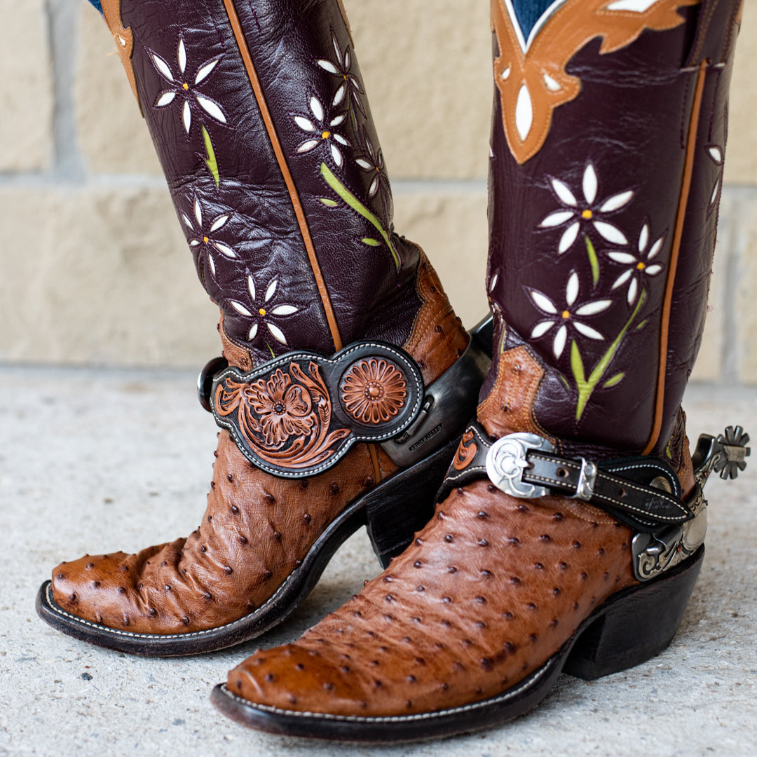 DOVE WING FLORAL SPUR STRAP