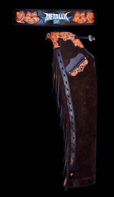 Metallic Cat Chaps