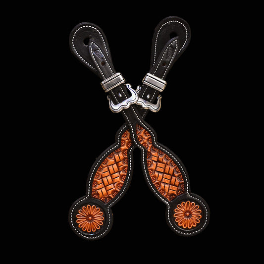 STRAIGHT DOUBLE WEAVE SPUR STRAP