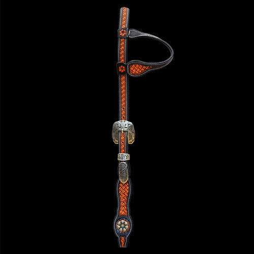 Double Weave Headstall w/Mincer Buckles