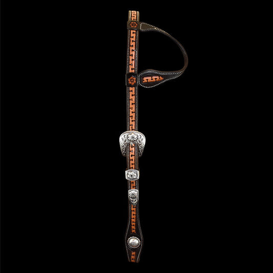 Carlito Headstall w/Floral buckle