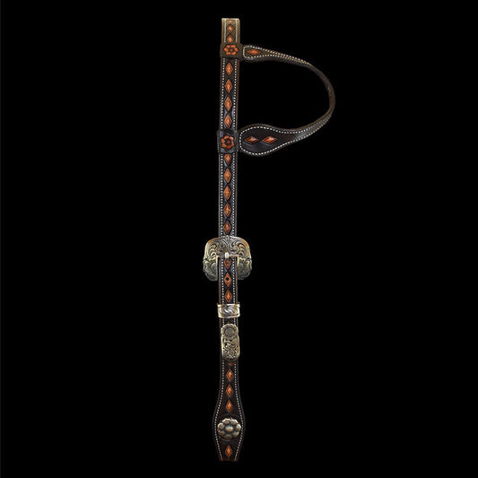 Diamond Headstall w/Mincer buckles