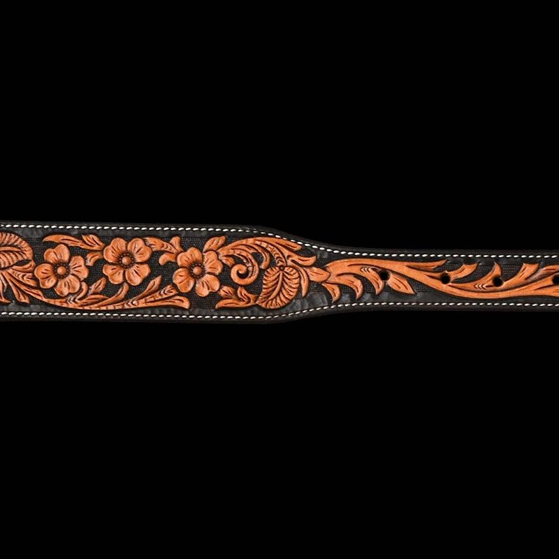 Daisy Floral Tapered Belt – Joey Jemison Custom Leather