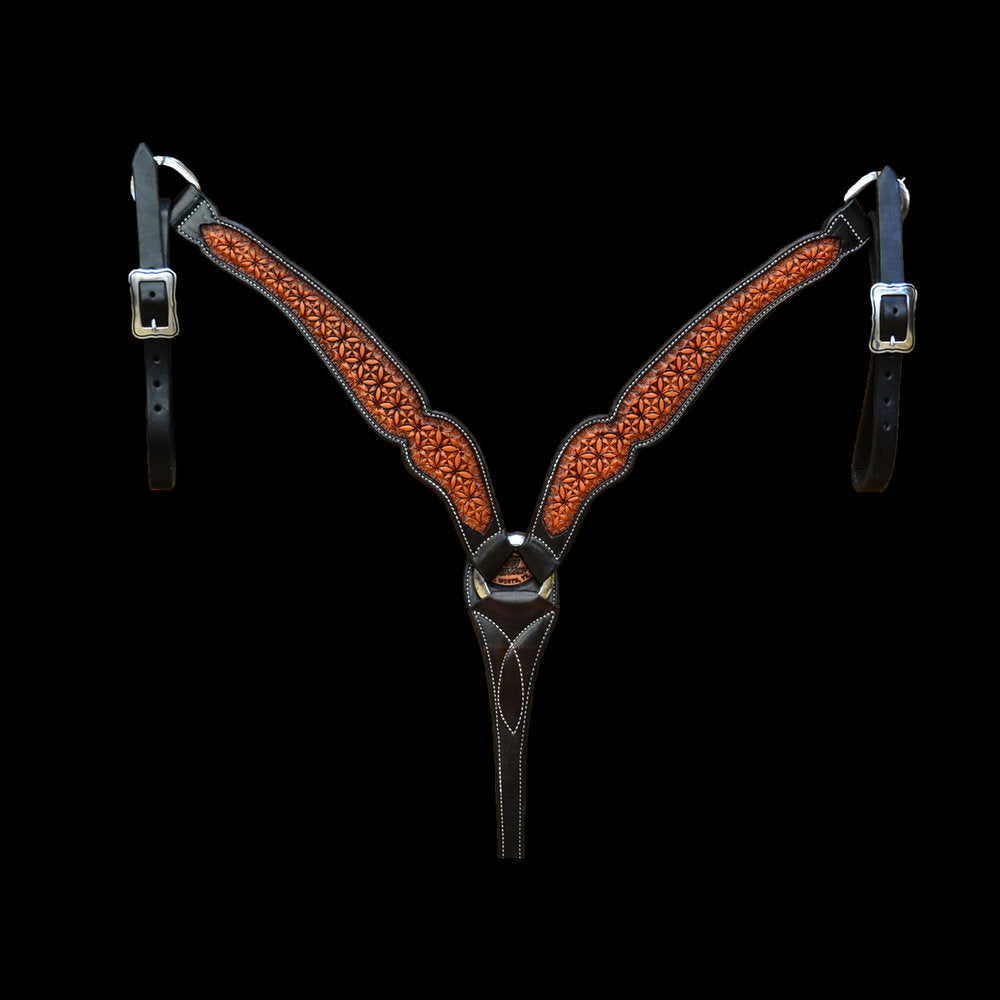 SHAPED DOUBLE CROSS BREAST COLLAR